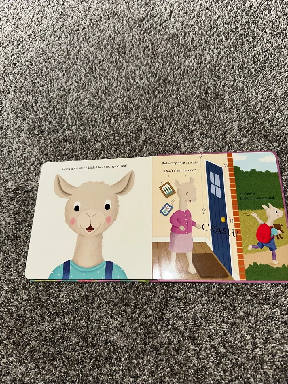 Little Llama Board Book - Pink